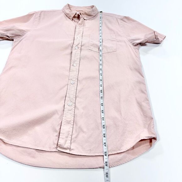 Saturdays New York salmon short sleeve button down shirt - Picture 10 of 10